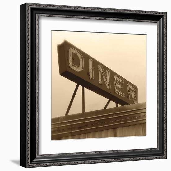 Diner Sign-Walter Robertson-Framed Art Print