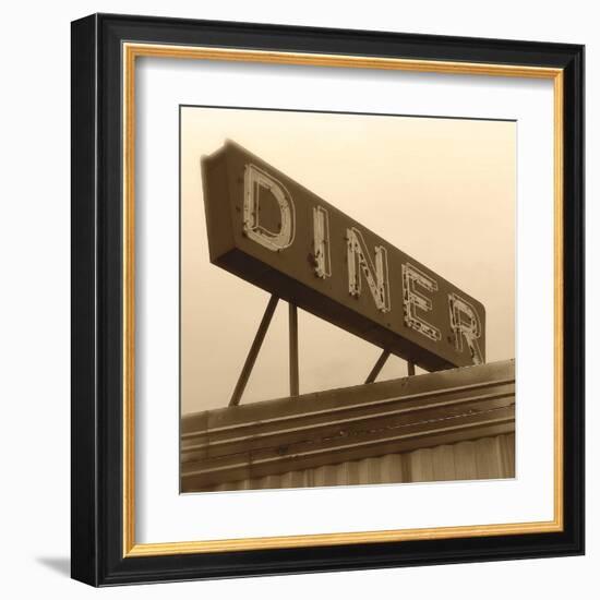 Diner Sign-Walter Robertson-Framed Art Print