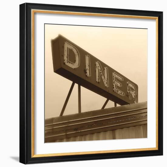 Diner Sign-Walter Robertson-Framed Art Print