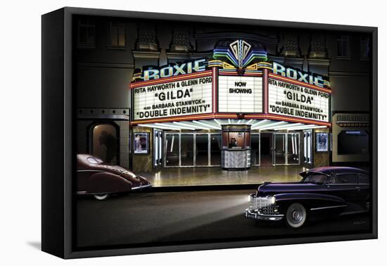 Diners and Cars I-null-Framed Stretched Canvas