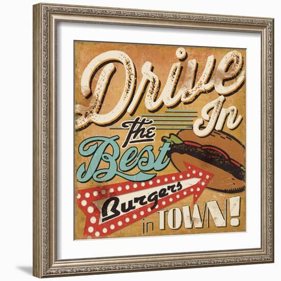 Diners and Drive Ins I-Pela Design-Framed Art Print