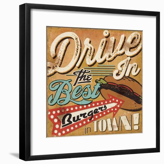 Diners and Drive Ins I-Pela Design-Framed Art Print