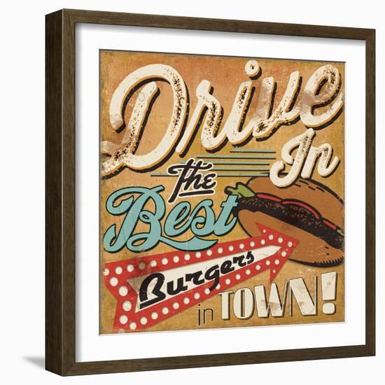 Diners and Drive Ins I-Pela Design-Framed Art Print