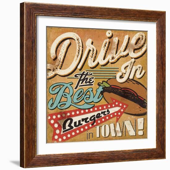 Diners and Drive Ins I-Pela Design-Framed Art Print