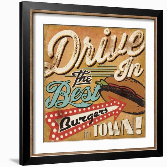 Diners and Drive Ins I-Pela Design-Framed Art Print