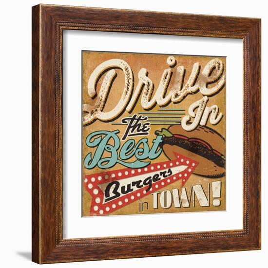 Diners and Drive Ins I-Pela Design-Framed Art Print