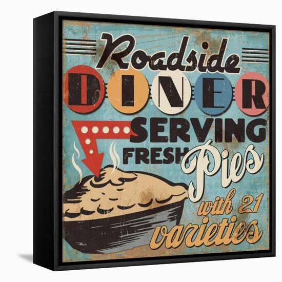 Diners and Drive Ins II-Pela Design-Framed Stretched Canvas