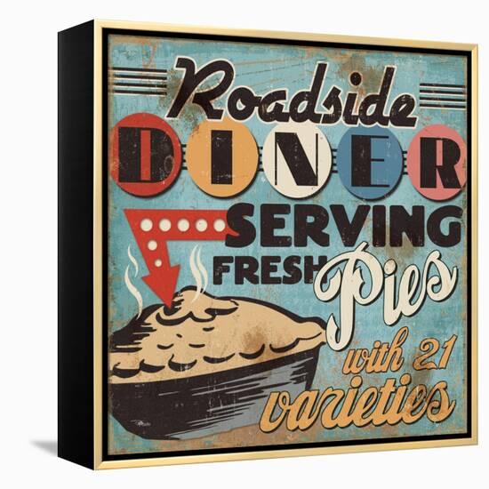 Diners and Drive Ins II-Pela Design-Framed Stretched Canvas