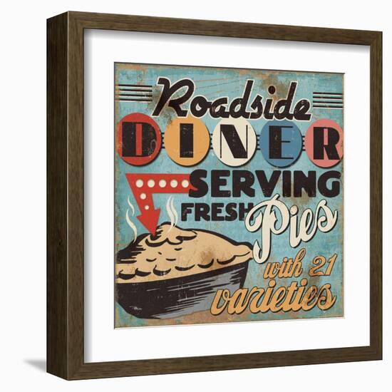 Diners and Drive Ins II-Pela Design-Framed Art Print