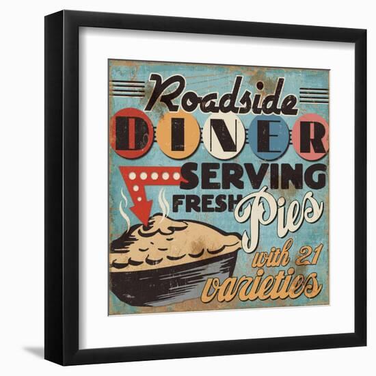 Diners and Drive Ins II-Pela Design-Framed Art Print