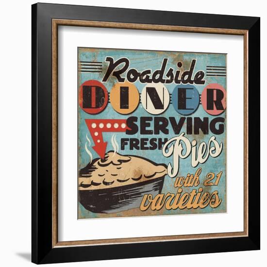 Diners and Drive Ins II-Pela Design-Framed Art Print