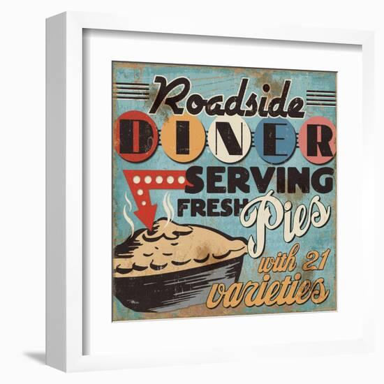 Diners and Drive Ins II-Pela Design-Framed Art Print