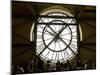 Diners Behind Famous Clocks in the Musee d'Orsay, Paris, France-Jim Zuckerman-Mounted Photographic Print