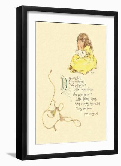 Ding Dong Bell, Pussy in the Well-Maud Humphrey-Framed Art Print