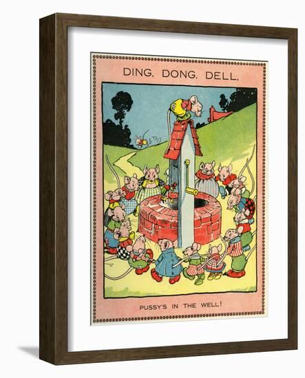 Ding, dong, dell, pussy's in the well!-Walter Crane-Framed Giclee Print