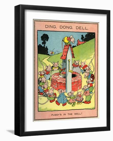 Ding, dong, dell, pussy's in the well!-Walter Crane-Framed Giclee Print