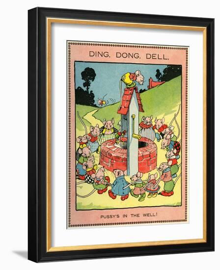 Ding, dong, dell, pussy's in the well!-Walter Crane-Framed Giclee Print