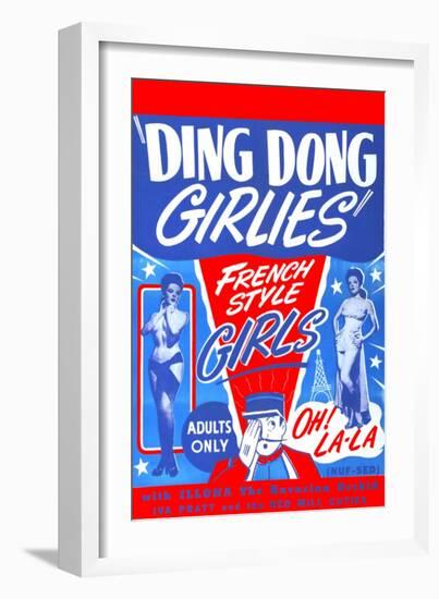 Ding Dong Girlies-null-Framed Art Print
