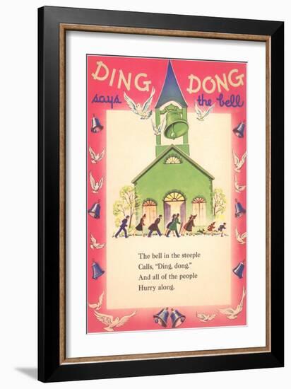 Ding-Dong Says Bell-null-Framed Art Print