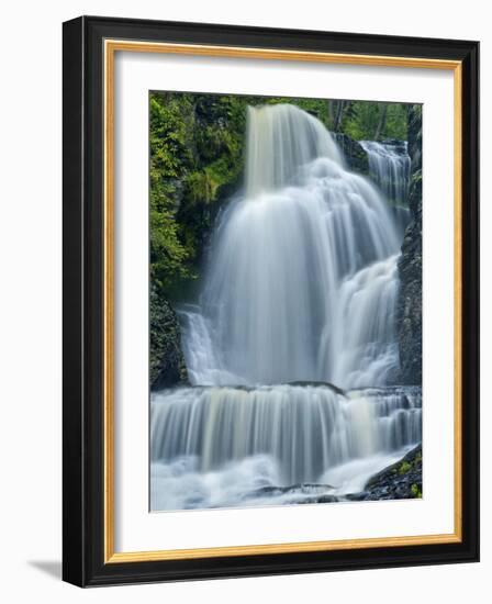 Dingman's Falls and Forest, Dingman's Ferry, Pennsylvania, Usa-Jay O'brien-Framed Photographic Print