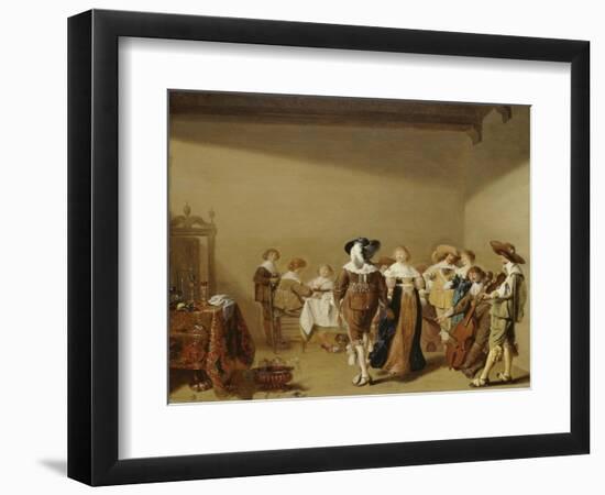 Dining and Celebrating Party, C. 1640-Anthonie Palamedes-Framed Giclee Print