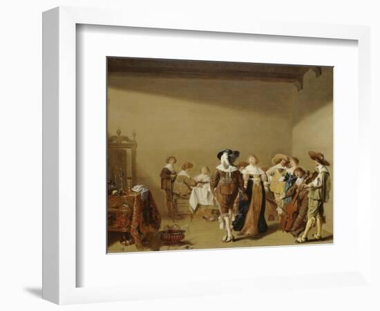 Dining and Celebrating Party, C. 1640-Anthonie Palamedes-Framed Giclee Print