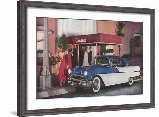 Dining at Chasen's-null-Framed Art Print