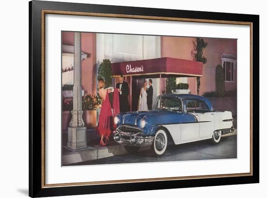 Dining at Chasen's-null-Framed Art Print