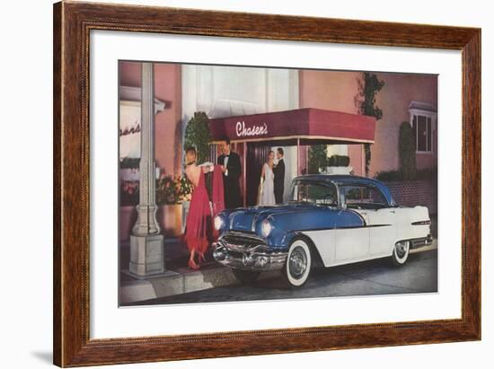 Dining at Chasen's-null-Framed Art Print