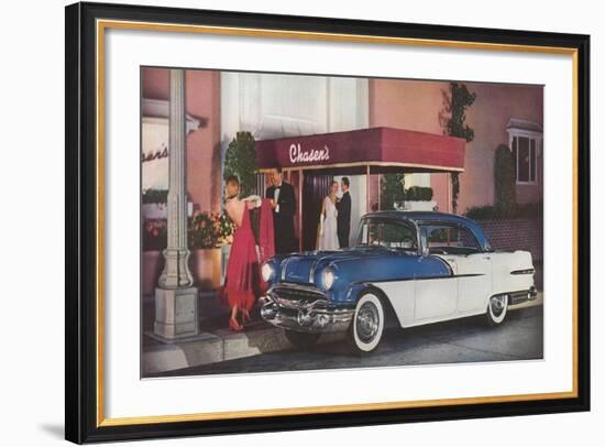 Dining at Chasen's-null-Framed Art Print