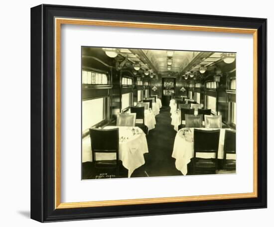 Dining Car, 1925-Asahel Curtis-Framed Giclee Print