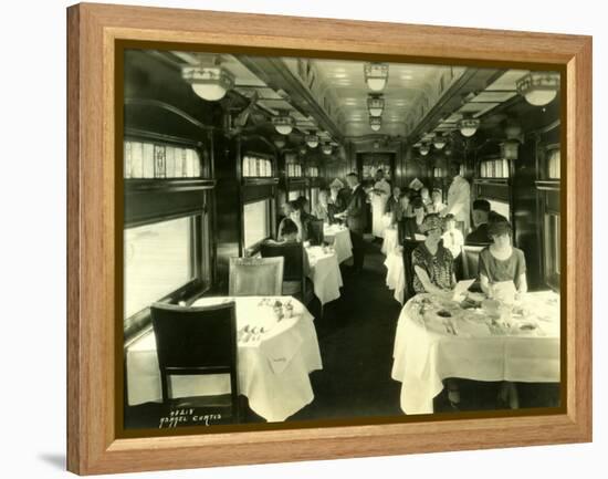 Dining Car with Passengers, 1925-Asahel Curtis-Framed Premier Image Canvas