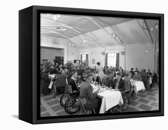 Dining Hall of the Ciswo Paraplegic Centre, Pontefract, West Yorkshire, 1960-Michael Walters-Framed Premier Image Canvas