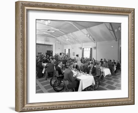 Dining Hall of the Ciswo Paraplegic Centre, Pontefract, West Yorkshire, 1960-Michael Walters-Framed Photographic Print