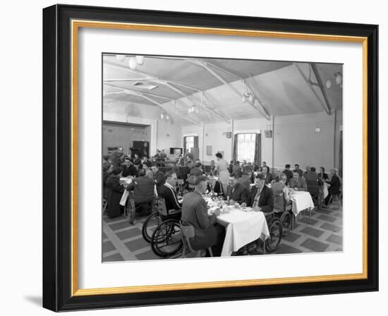 Dining Hall of the Ciswo Paraplegic Centre, Pontefract, West Yorkshire, 1960-Michael Walters-Framed Photographic Print