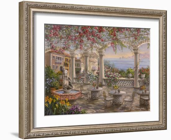 Dining on the Terrace-Nicky Boehme-Framed Giclee Print