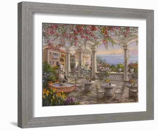 Dining on the Terrace-Nicky Boehme-Framed Giclee Print