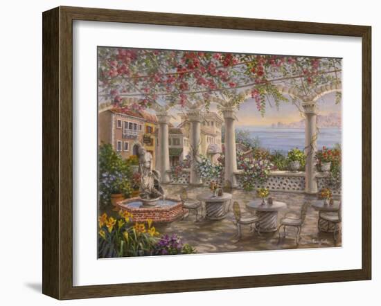 Dining on the Terrace-Nicky Boehme-Framed Giclee Print