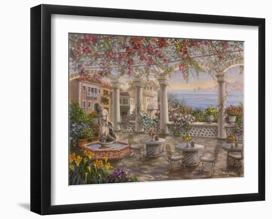 Dining on the Terrace-Nicky Boehme-Framed Giclee Print