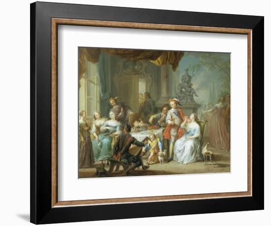 Dining on the Terrace-Frans Christoph Janneck-Framed Giclee Print