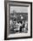 Dining Outside at Restaurant on Roof of Excelsior Hotel-Alfred Eisenstaedt-Framed Photographic Print