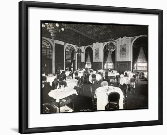 Dining Room at the Copley Plaza Hotel, Boston, 1912 or 1913-Byron Company-Framed Giclee Print