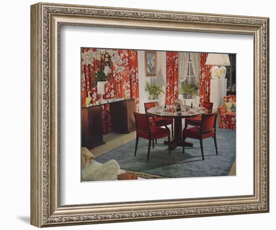 'Dining-Room Designed By Hayes Marshall', 1939-Unknown-Framed Photographic Print