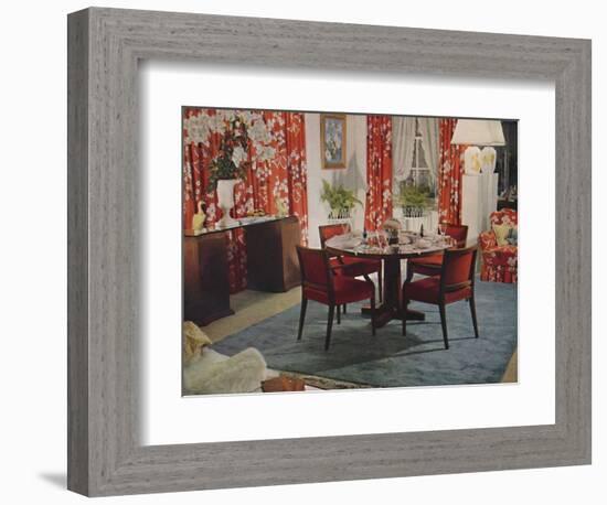 'Dining-Room Designed By Hayes Marshall', 1939-Unknown-Framed Photographic Print