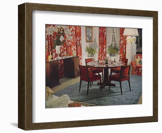 'Dining-Room Designed By Hayes Marshall', 1939-Unknown-Framed Photographic Print