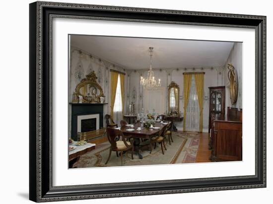 Dining Room In The First White House Of The Confederacy, Montgomery, Alabama-Carol Highsmith-Framed Art Print