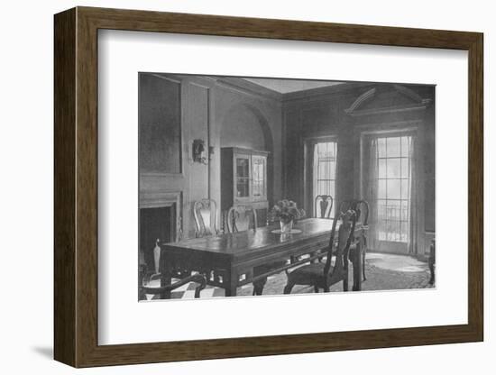 Dining room, looking towards the garden terrace, house of Mrs WK Vanderbilt, New York City, 1924-Unknown-Framed Photographic Print