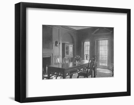 Dining room, looking towards the garden terrace, house of Mrs WK Vanderbilt, New York City, 1924-Unknown-Framed Photographic Print