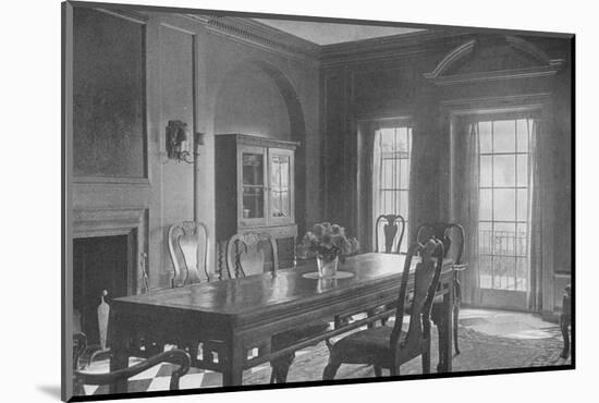 Dining room, looking towards the garden terrace, house of Mrs WK Vanderbilt, New York City, 1924-Unknown-Mounted Photographic Print