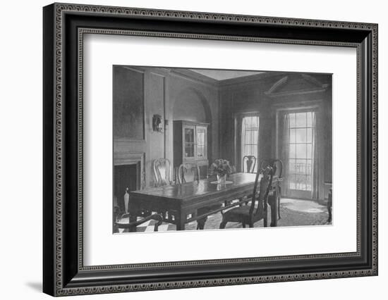 Dining room, looking towards the garden terrace, house of Mrs WK Vanderbilt, New York City, 1924-Unknown-Framed Photographic Print